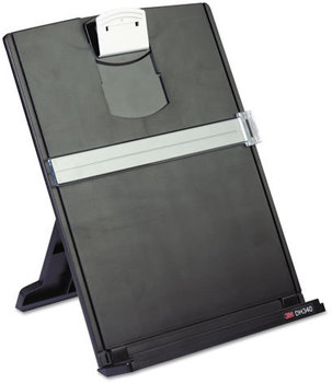 3M Desktop Document Holder, Plastic, 150 Sheet Capacity, Black
