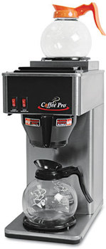 Coffee Pro Two-Burner Institutional Coffee Maker, Stainless Steel