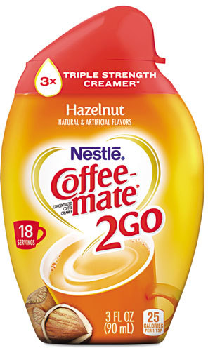 NESTLE 27249 Coffee-mate® 2GO™ Liquid Creamer, Hazelnut, 3 oz