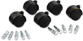 Master Caster® Deluxe Casters,  Polyurethane, B and K Stems, 110 lbs./Caster, 5/Set