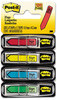 A Picture of product MMM-684SH Post-it® Flags Arrow Message 1/2" 0.5" Page w/Dispensers, "Sign Here", Asst Primary, 30 Dispenser, 4 Dispensers/Pack