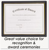 A Picture of product NUD-19210 NuDell™ Economy Pre-Framed Award Certificate,  Two Designs, Letter
