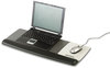 A Picture of product MMM-WR422LE 3M Antimicrobial Gel Wrist Rest Platform,  Black/Silver