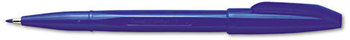 Pentel® Sign Pen®, .7mm, Blue Barrel/Ink, Dozen