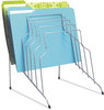 A Picture of product FEL-72604 Fellowes® Wire Step File® 8 Sections, Letter to Legal Size Files, 10.13" x 12.13" 11.81", Silver