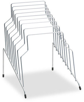 Fellowes® Wire Step File® 8 Sections, Letter to Legal Size Files, 10.13" x 12.13" 11.81", Silver
