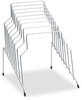 A Picture of product FEL-72604 Fellowes® Wire Step File® 8 Sections, Letter to Legal Size Files, 10.13" x 12.13" 11.81", Silver