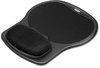 A Picture of product FEL-93730 Fellowes® Easy Glide™ Gel Wrist Rest with Mouse Pad 10 x 12, Black