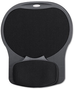 Fellowes® Easy Glide™ Gel Wrist Rest with Mouse Pad 10 x 12, Black
