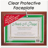 A Picture of product NUD-18813M NuDell™ Award-A-Plaque,  Acrylic/Plastic, 10-1/2 x 13, Mahogany