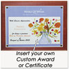 A Picture of product NUD-18813M NuDell™ Award-A-Plaque,  Acrylic/Plastic, 10-1/2 x 13, Mahogany