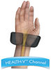 A Picture of product FEL-9181201 Fellowes® Palm and Wrist Supports with Microban® Protection Ergonomic Memory Foam Support Attached Mouse Pad, 8.25 x 9.87, Black