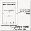 A Picture of product NUD-31242 NuDell™ Metal Poster Frame,  Plastic Face, 24 x 36, Black