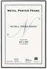 A Picture of product NUD-31242 NuDell™ Metal Poster Frame,  Plastic Face, 24 x 36, Black