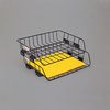 A Picture of product FEL-62112 Fellowes® Side-Load Wire Stacking Letter Tray 1 Section, Size Files, 13.38" x 10.13" 2.63", Black
