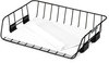 A Picture of product FEL-62112 Fellowes® Side-Load Wire Stacking Letter Tray 1 Section, Size Files, 13.38" x 10.13" 2.63", Black
