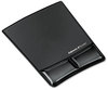 A Picture of product FEL-9182301 Fellowes® Palm and Wrist Supports with Microban® Protection Gel Support Attached Mouse Pad, 8.25 x 9.87, Black