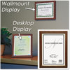 A Picture of product NUD-15815 NuDell™ Traditional Solid Hardwood Frame,  8-1/2 x 11, Walnut Finish