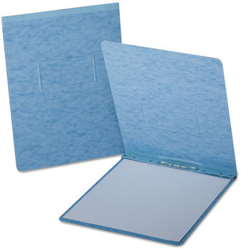 Oxford® PressGuard® Report Cover with Reinforced Top Hinge,  Prong Clip, Letter, 2" Capacity, Light Blue