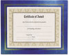 A Picture of product NUD-21201 NuDell™ Leather Grain Certificate Frame,  8-1/2 x 11, Blue, Pack of Two