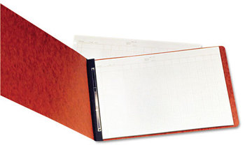 Oxford® Extra Large Pressboard Report Cover with Reinforced Side Hinge,  8 1/2", 2 Prong Fastener, 11 x 17, 3" Capacity, Red