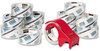 A Picture of product MMM-1426 Scotch® 3850 Heavy-Duty Packaging Tape with Dispenser, 1.5" Core, 1.88" x 66.66 ft, Clear, 6/Pack