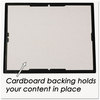 A Picture of product NUD-11818 NuDell™ EZ Mount Document Frame,  Plastic, 8-1/2 x 11, Black/Gold, 18/CT