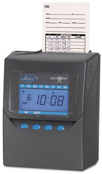 Lathem® Time 7500E Totalizing Time Recorder, Gray, Electronic, Automatic