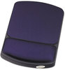 A Picture of product FEL-98741 Fellowes® Gel Wrist Supports Mouse Pad with Rest, 6.25 x 10.12, Black/Sapphire