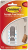 A Picture of product MMM-MR12SSES Command™ Decorative Hooks,  Medium, 1 Hook & 2 Strips/Pack