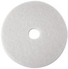 A Picture of product MMM-08485 3M™ White Super Polish Floor Pads 4100 Low-Speed Polishing 21" Diameter, 5/Carton