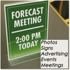 A Picture of product NUD-38020Z NuDell™ Clear Plastic Sign Holders,  Stand-Up, 8 1/2 x 11