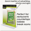 A Picture of product NUD-38020Z NuDell™ Clear Plastic Sign Holders,  Stand-Up, 8 1/2 x 11