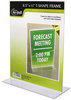 A Picture of product NUD-38020Z NuDell™ Clear Plastic Sign Holders,  Stand-Up, 8 1/2 x 11
