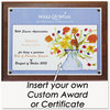 A Picture of product NUD-18811M NuDell™ Award-A-Plaque,  Acrylic/Plastic, 10-1/2 x 13, Walnut
