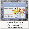 A Picture of product NUD-18815M NuDell™ Award-A-Plaque,  Acrylic/Plastic, 10-1/2 x 13, Black