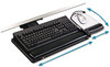 A Picture of product MMM-AKT80LE 3M Knob Adjust Keyboard Tray with Highly Adjustable Platform,  Black