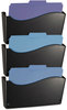 A Picture of product OIC-22382 Officemate 2200 Series Wall File System,  Letter, Black, 3/Pack