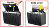 A Picture of product PFX-02327 Pendaflex® Sliding Cover Expanding File 4" Expansion, 13 Sections, Cord/Hook Closure, 1/6-Cut Tabs, Letter Size, Black