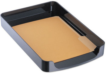 Officemate 2200 Series Front-Loading Desk Tray,  Single Tier, Plastic, Legal, Black