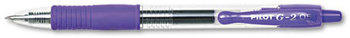 Pilot® G2 Premium Retractable Gel Ink Pen,  Refillable, Purple Ink, .5mm, Dozen