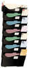 A Picture of product OIC-21726 Officemate Grande Central Filing System,  Seven Pockets, 16 5/8 x 4 3/4 x 38 1/4, Black