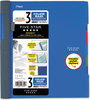 A Picture of product MEA-06324 Five Star® Advance® Wirebound Notebook,  College Rule, 8 1/2 x 11, 3 Subject, 150 Sheets
