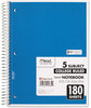 A Picture of product MEA-05682 Mead® Spiral® Notebook,  Perforated, College Rule, 8 x 10 1/2, White, 180 Sheets