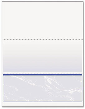 DocuGard® Security Business Checks, Blue Marble, Bottom, 24 lb, Letter, 500/Ream