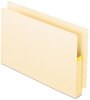 A Picture of product PFX-22812 Pendaflex® Manila Drop Front Shelf File Pockets with Rip-Proof-Tape Gusset Top, 3.5" Expansion, Legal Size, 25/Box