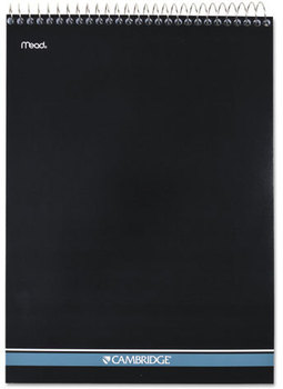 Cambridge® Stiff-Back Wire Bound Notebook,  College Rule, 8 1/2 x 11, White Paper, 70 Sheets