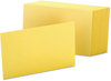 A Picture of product OXF-7420CAN Oxford® Index Cards,  4 x 6, Canary, 100/Pack