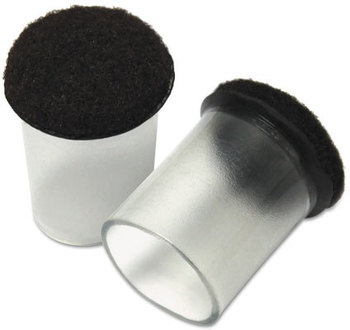 Master Caster® Like New Solutions Floor Savers,  Floor Savers, 1.25 in, Clear/Gray, 8 per Pack