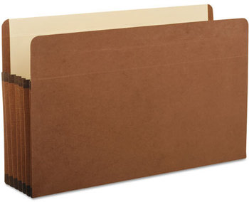Pendaflex® Premium Reinforced Expanding File Pockets,  Straight Cut, Legal, Red, 5/Box